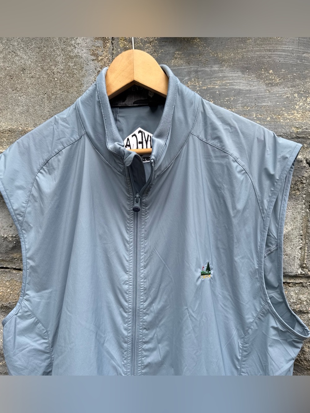 Greyson Sequoia Vest Mens XL Gray Softshell Full Zip Golf Windbreaker Vest